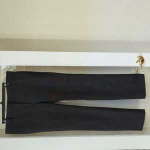 Ann Taylor Black Tailored Small Dot Straight Leg Dress Pants Size 12